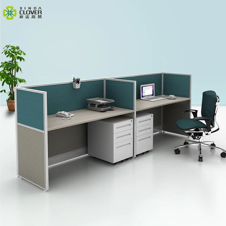 Office Partition Design Modular Furniture Face to Face 2 Peoson Interior Office Workstation Partition