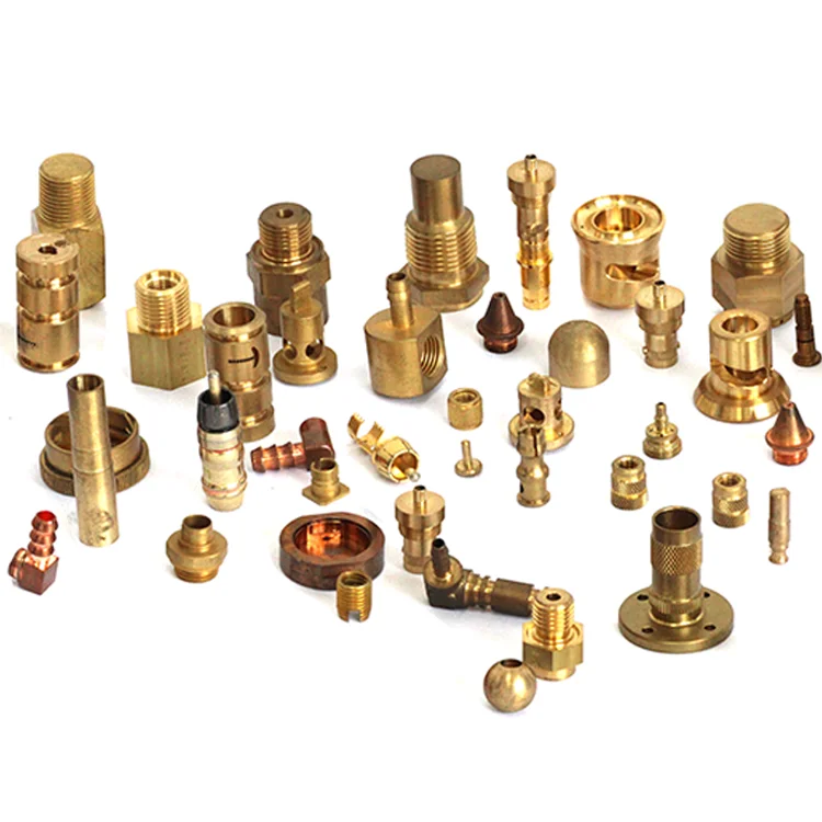 CNC Copper Brass Metal Milled Turned CNC Machining Parts Nuts Inserts Pins Precision CNC Auto Machining Services
