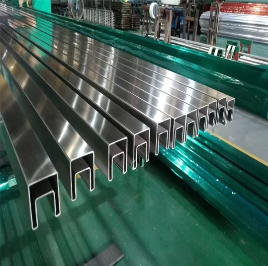 High Quality 304 Stainless Steel Special-Shaped Channel Rectangular Oval Pipes Quality Metal Products