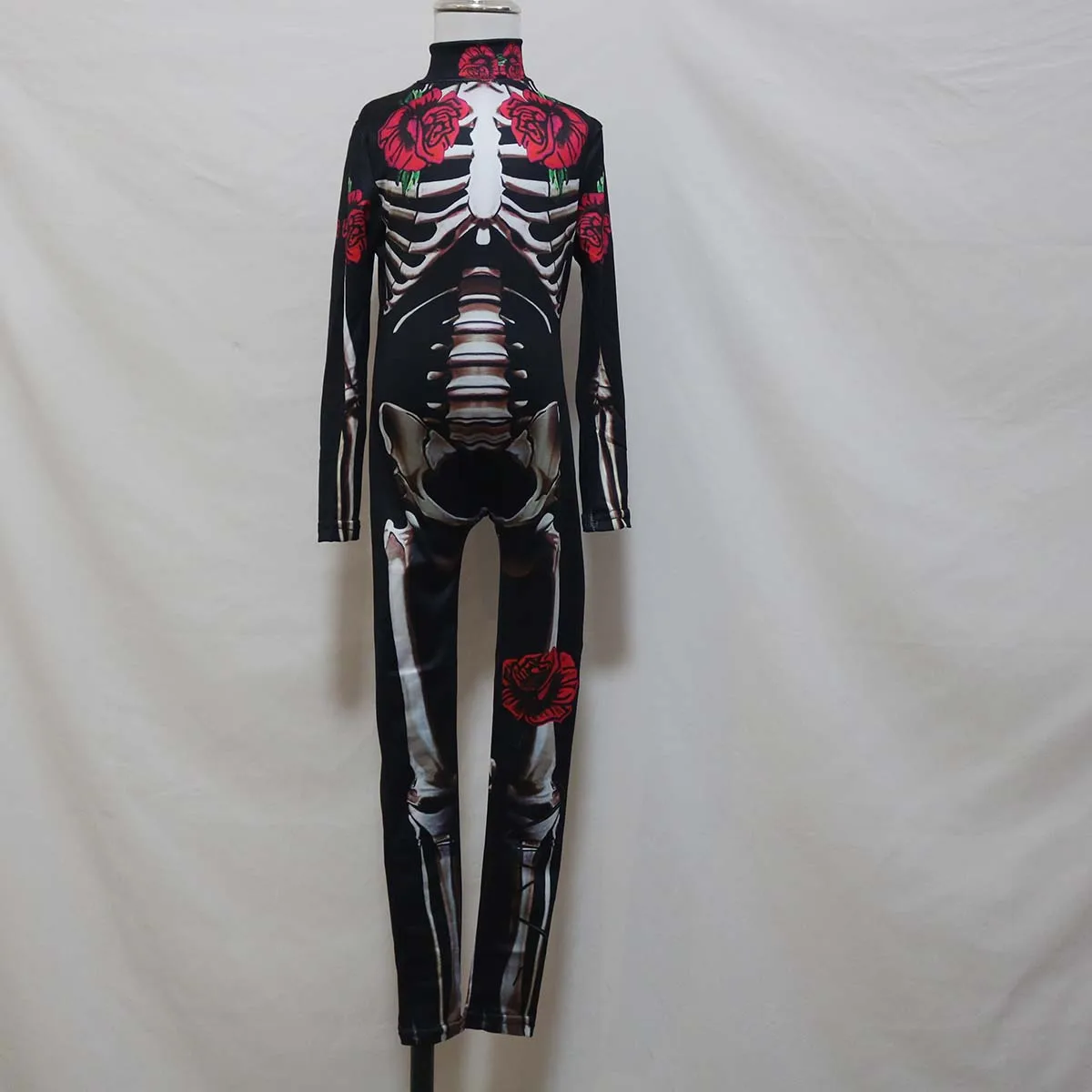 Adult Kids One Piece Day of the Dead Rose Skeleton Bodycon Halloween Costume JCDR-003 Adult Kids One Piece Day of the Dead Rose Skeleton Bodycon Halloween Costume JCDR-003