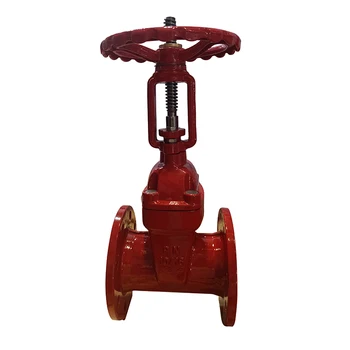 DIN3352 F4 Resilient Fire Open Stem Gate Valve