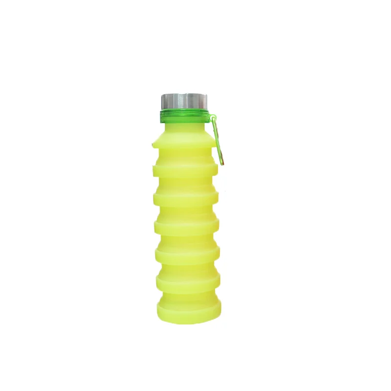 1Pc Collapsible Water Bottles Leakproof Valve Reusable Silicone