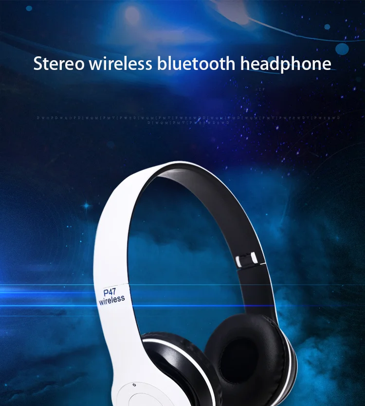 P47 Over Ear Noise Cancelling Gamer Headset In Bulk Cheap Anc Headphones Wireless Earphone Game