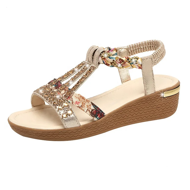 diamond platform sandals