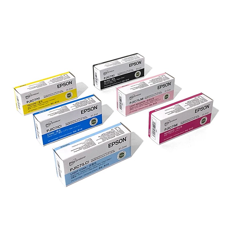 Kartu Tinta Asli dan BARU untuk Epson PP-50 PP-100 C13S020447 C13S020448 C13S020449 C13S020450 C13S020451 C13S020452 PJIC7