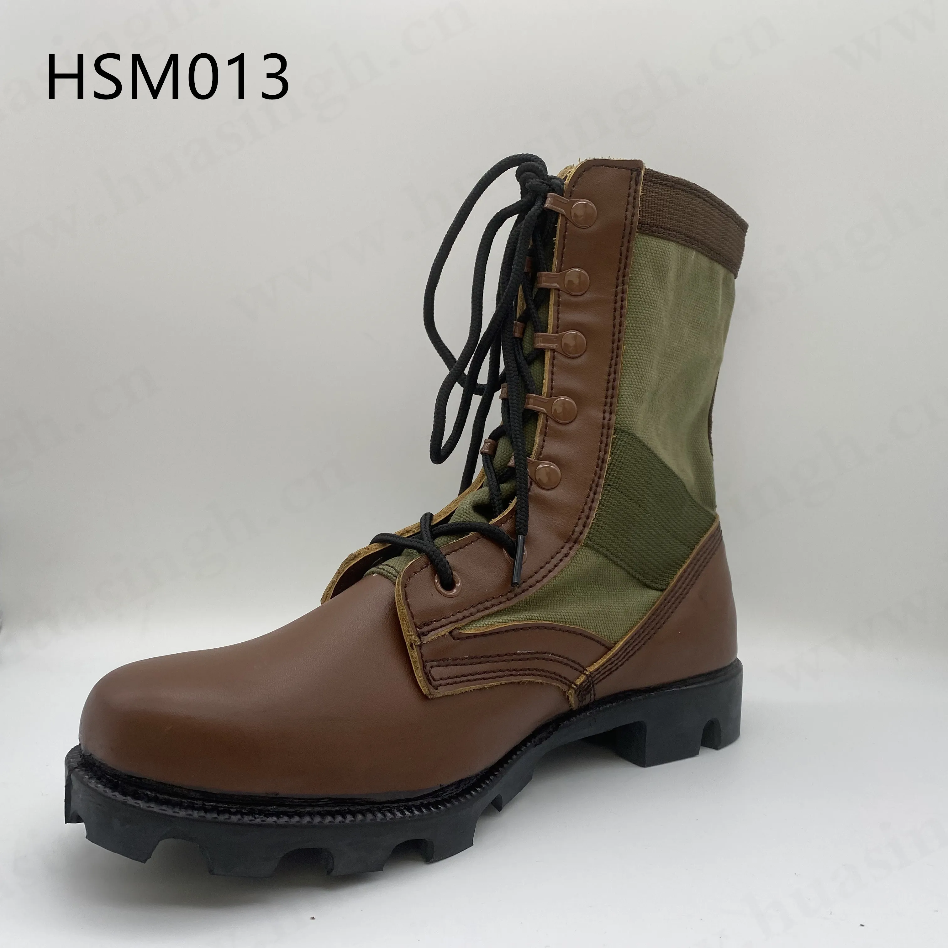 LXG,moisture Proof Vulcanized Rubber Outsole Military Boots Full Grain Leather Upper Training Police Boots HSM013