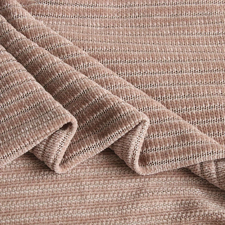 
2392#hot sales 100% polyester comfortable knitted chenille fabric for winter 