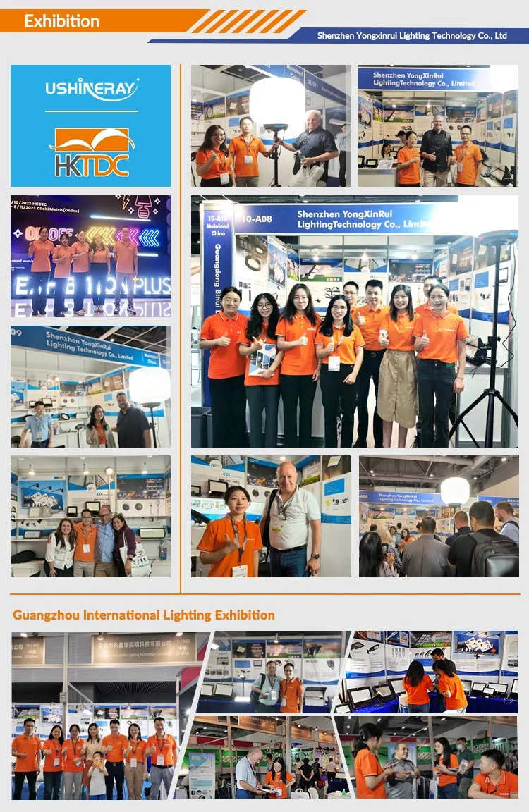 Portable LED Balloon Light Tower with 5000K Color Temperature 165000lm Luminous Flux and 50000hrs Lifespan
