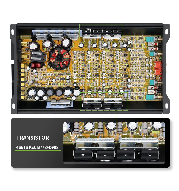 Teampie High Sound Quality Class Ab 4 Channels Car Amplifiers For Mids