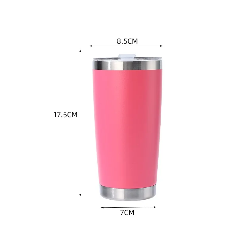 Wholesale Bulk 20oz Stainless Steel Travel Tumbler Vacuum Insulated Mug 6-12 Hours Thermal Insulation Splash Proof Lid Gift Cup with Custom Logo