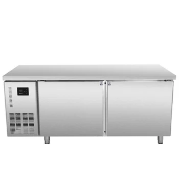 8- Stainless steel cabinet worktop freezer Commercial workbench fridge work table refrigerator