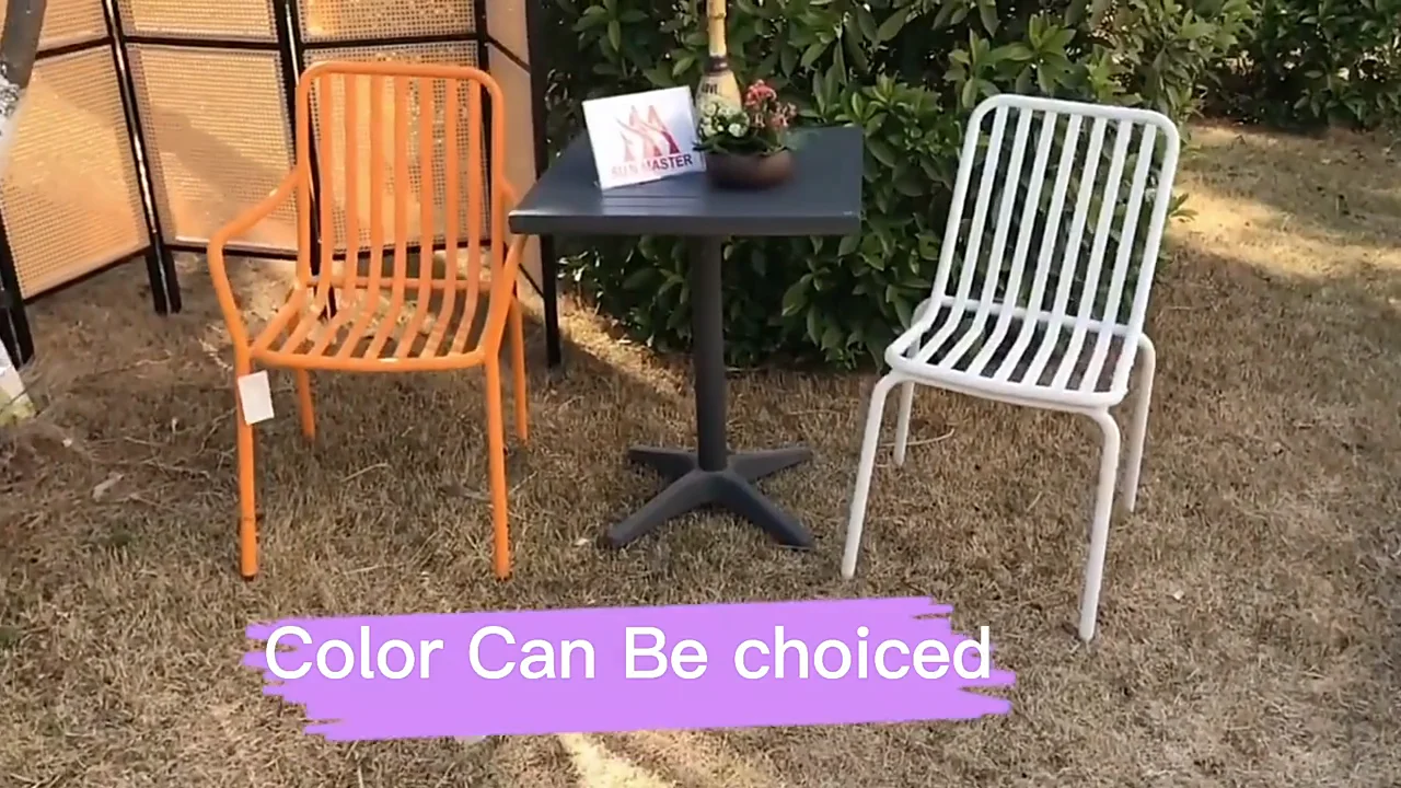 Modern Furniture Outdoor French Bistro Metal Industrial Chair Patio Restaurant Cafe Hotel Garden