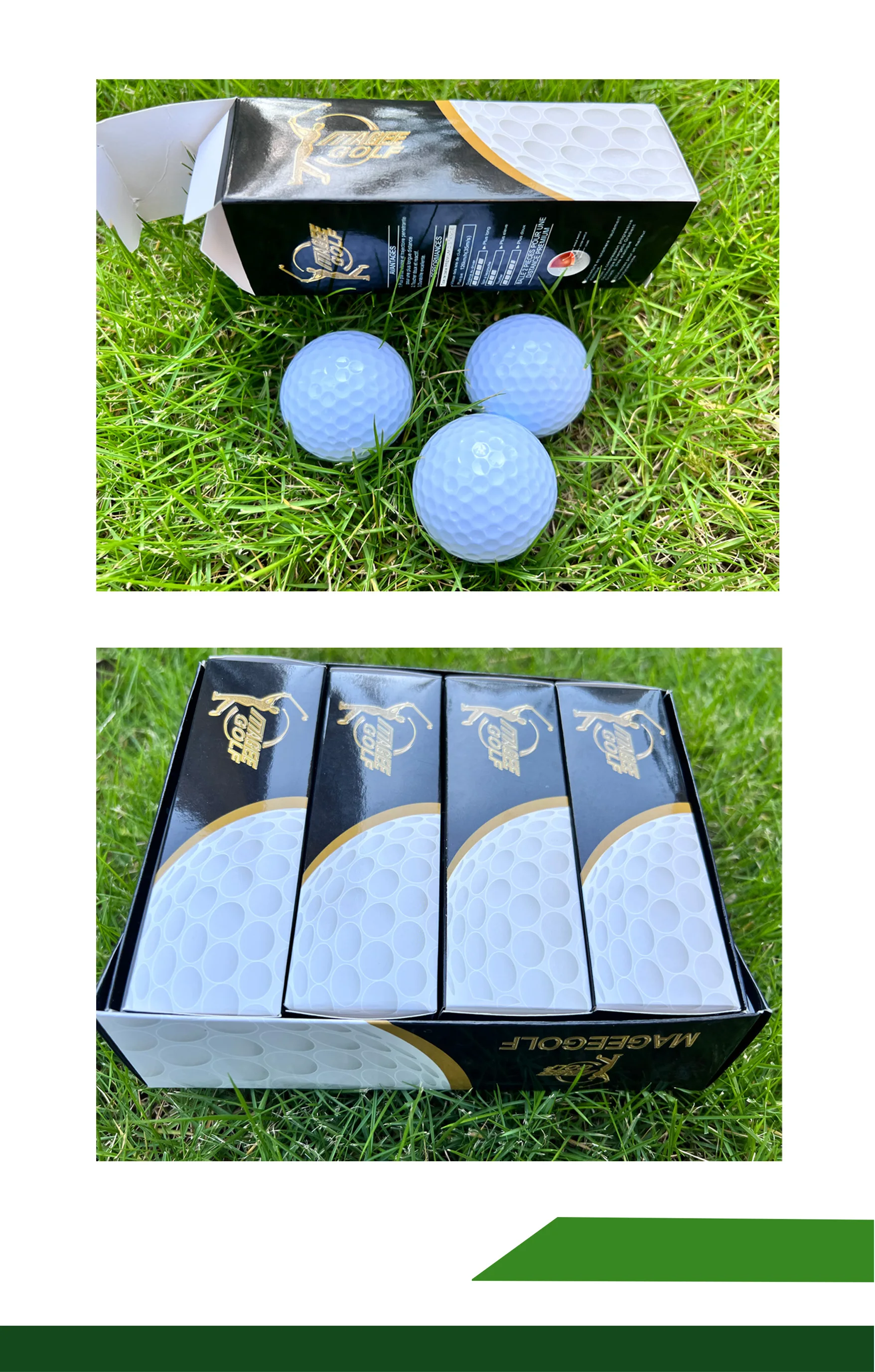 New Arrival 12 Pieces Gift Box Factory Price Standard 2layer Golf