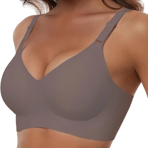 Womens Jelly Bra Comfortable Seamless  Bra for Women Wireless Bras with Soft Support Plus Size Bra