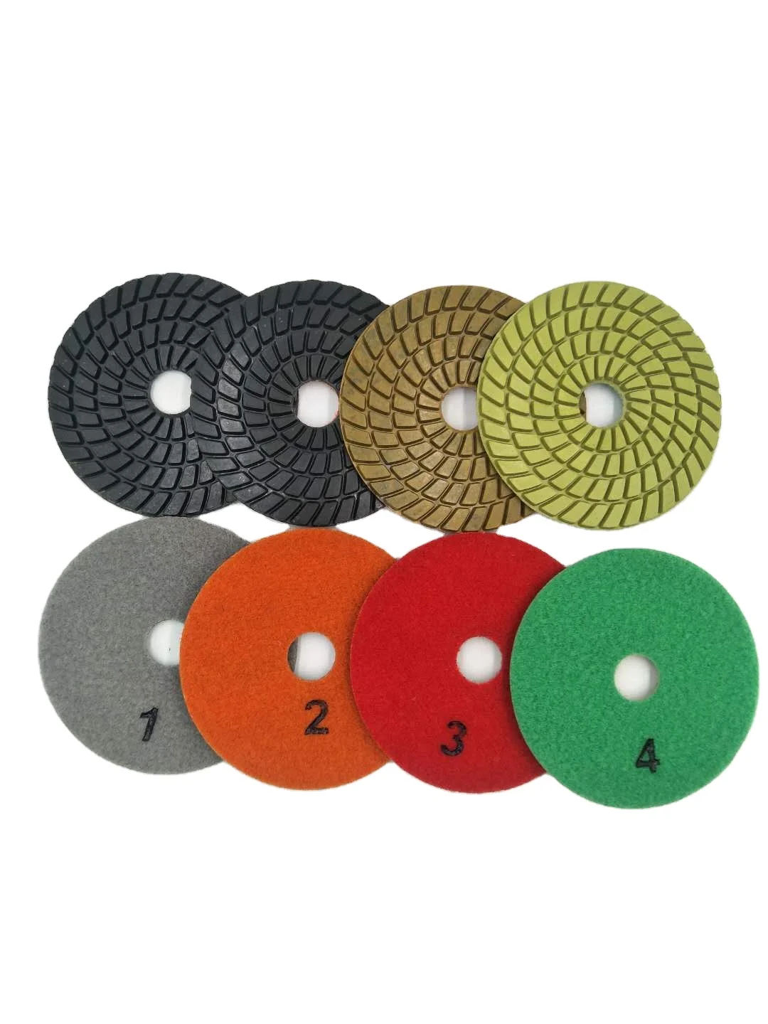 4 Steps Electroplated Diamond Polishing Pads 100mm