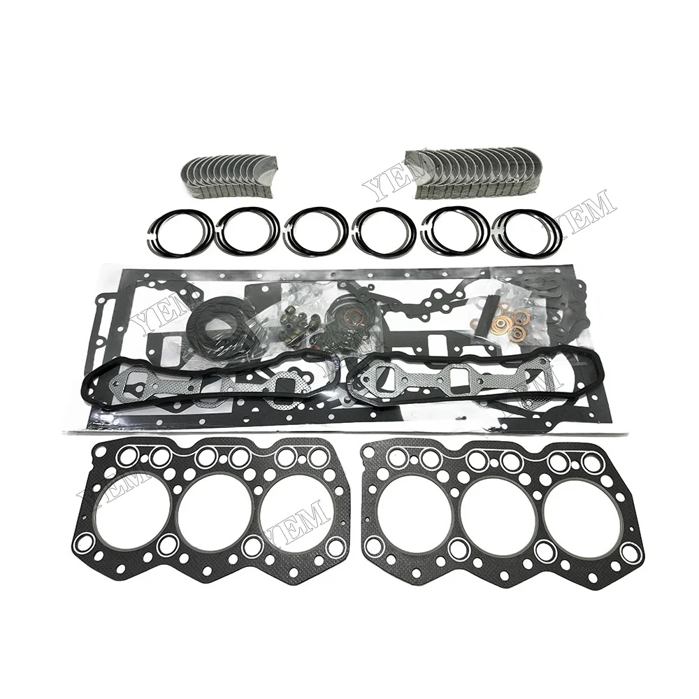 Good Quality S6E2 Piston Rings + Gasket Kit + Engine Bearing for Mitsubishi S6E2 98mm