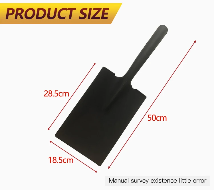 product china factory square round metal stainless steel  garden farming shovel head-2