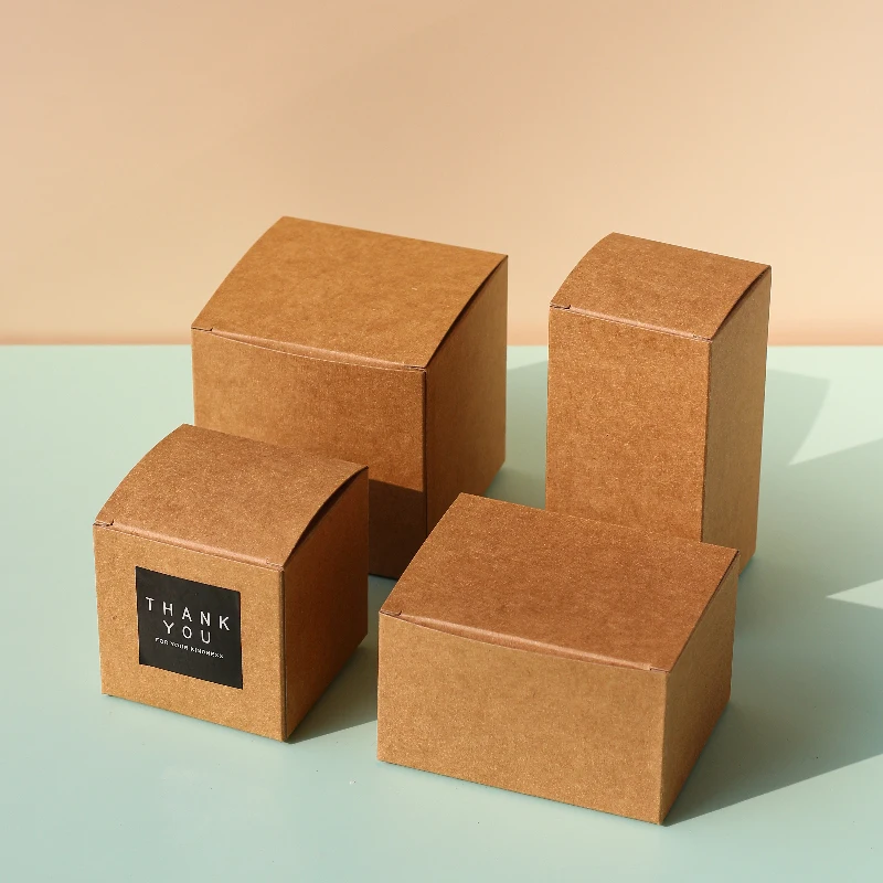 Custom Luxury Best Price Recycled Portable Kraft Paper Candle Packaging Boxes
