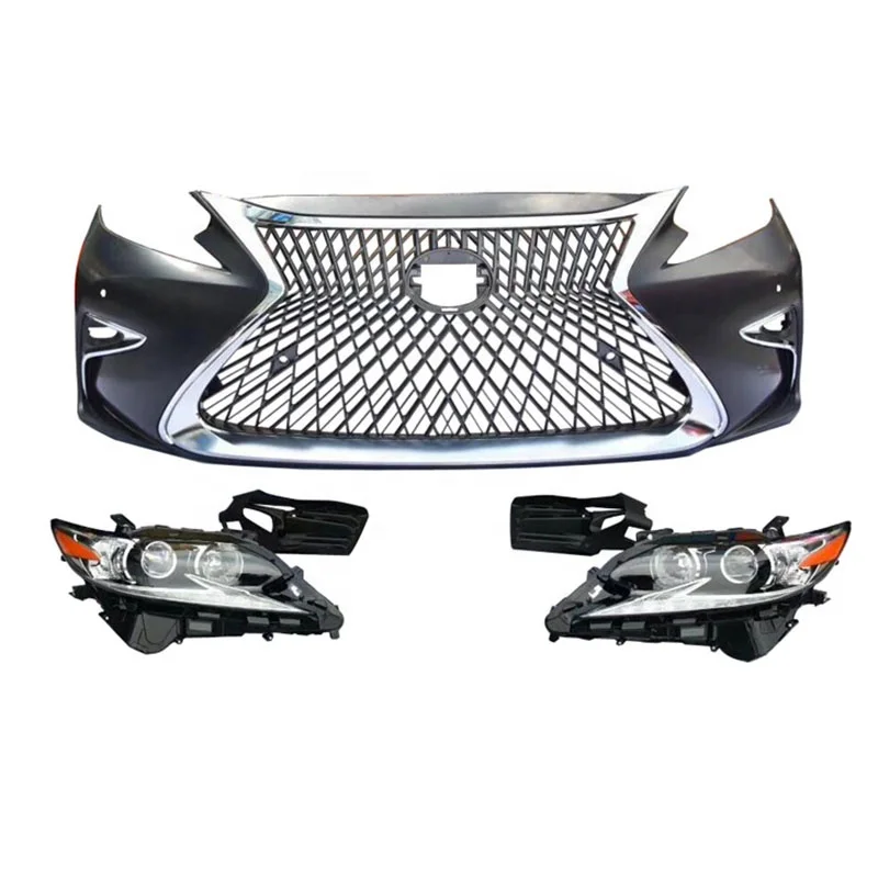 Saivis Upgrade body kit front bumper grille set Bumper Cover with Front headlight for LEXUS ES250 2013 -2014