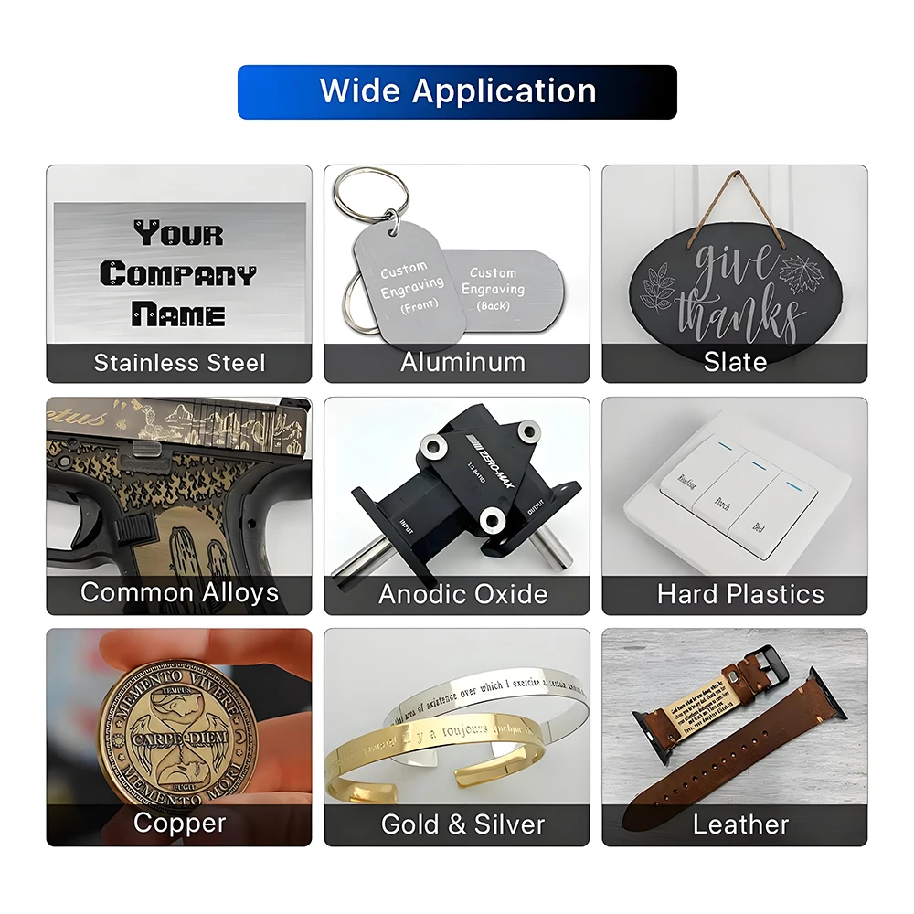 Portable 20W/30W Programmable Fiber Laser Marking Machine New Condition Sheet Marker Engraver for Metal Air Cooling Supports AI