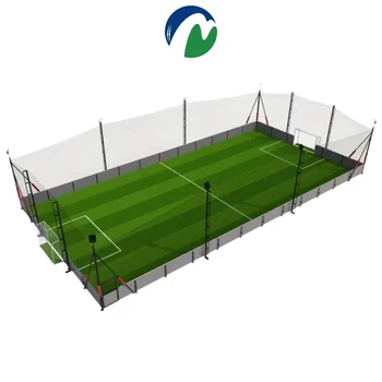 MCG Customizable Full Sport Equipment Street Soccer Football Cage Set with Artificial Grass Field System and Artificial Stadium