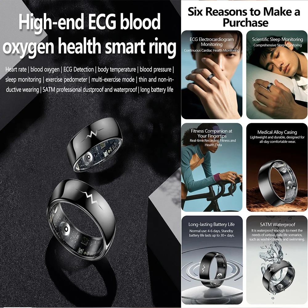 Most Advanced Q520 Nordic Nrf52832 Ecg Blood Pressure Measuring