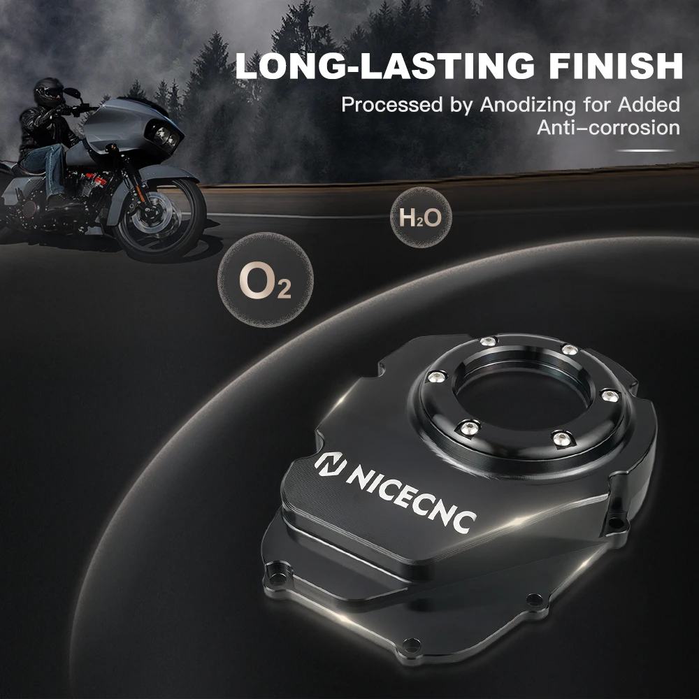 Nicecnc Clear Cam Cover Camshaft Case Saver For Harley Road King Flhr