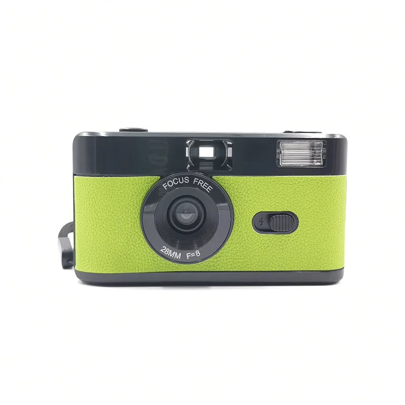 フィルムカメラ KKKK_35 フラッシュ内蔵の35mmフィルムカメラ再利用可能な手動ポイント
