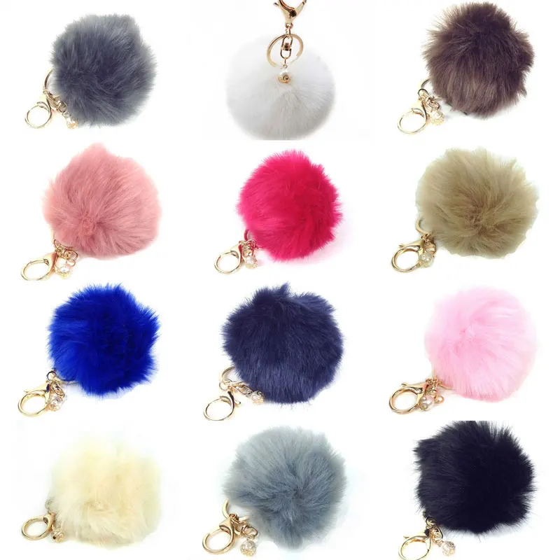 Puffball Custom Resin Softball Keychain With Pom Pom Buy Softball