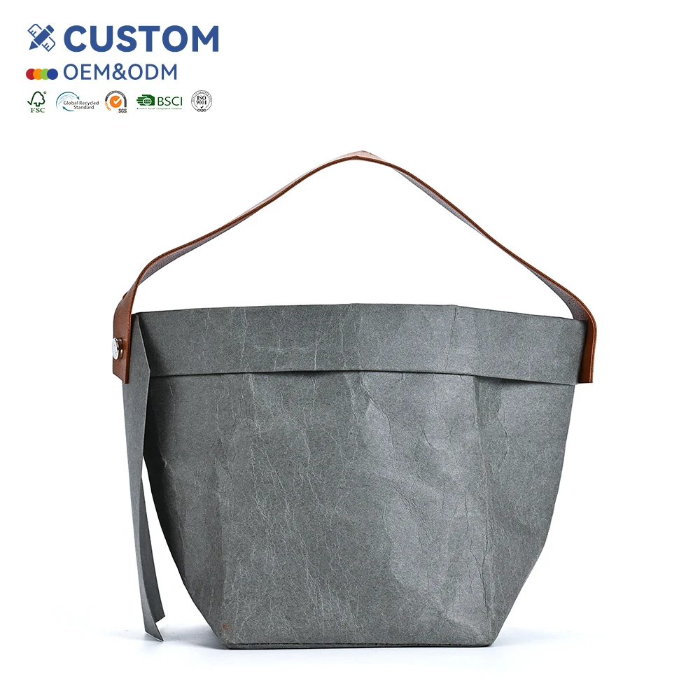 Best-Selling Custom Reusable Kraft Paper Tote Case Protectors with Letter Pattern Letter Type Shopping Bags