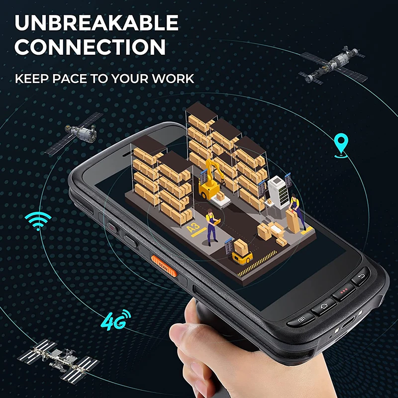 RT72 Android 11 Rugged PDA Data Collector Handheld 2D Barcode Scanner with 4G WiFi GPS Mobile PDA Terminal in Stock