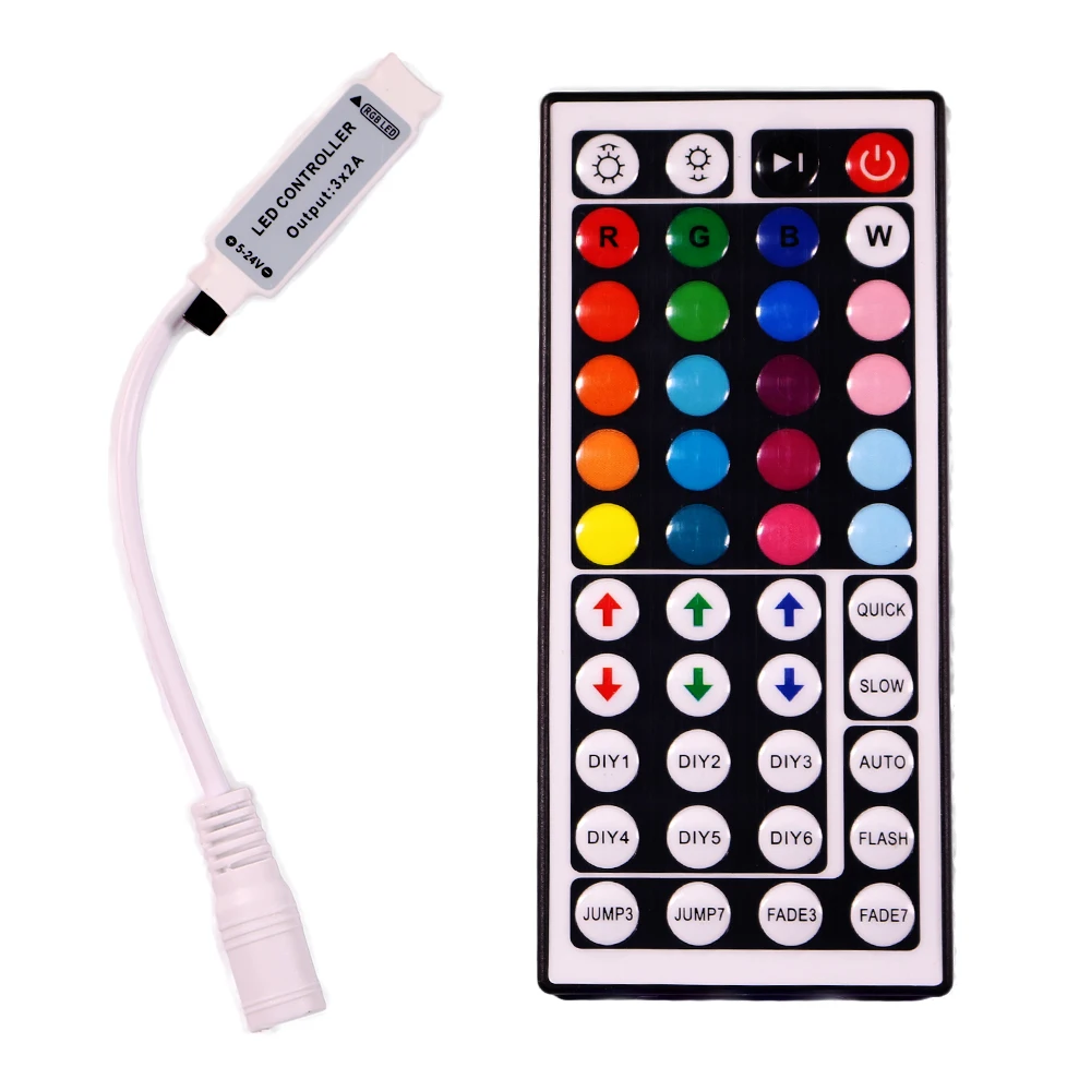 dinosaurus fugtighed I hele verden Wholesale Mini RGB LED Strip Light 44 Key IR Remote Control Wireless  Infrared Dimmer LED Controller From m.alibaba.com