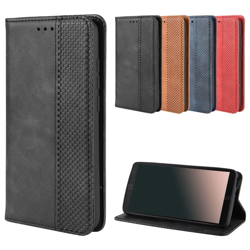 Smart Wake/Sleep Function Leather Wallet Protective Case Soft PU Flip Card Bag Cover for alcatel 1A