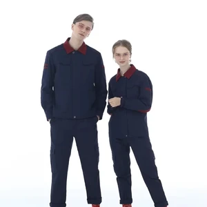 Light Gray Red-Trim Workwear Professional Multi Pocket Work Jacket Workwear Jacket