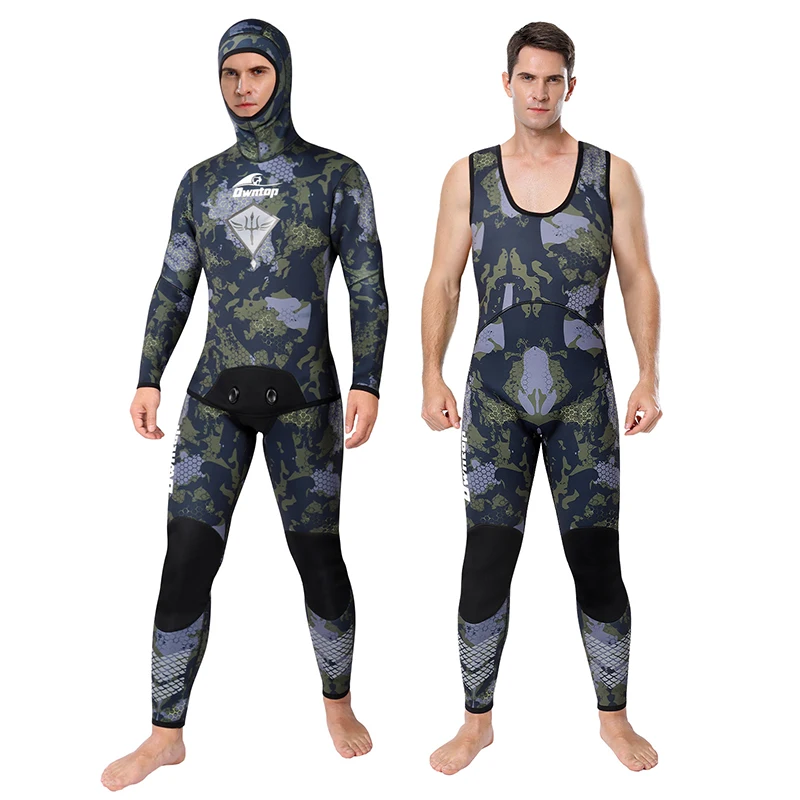 2022 Custom Logo Oem Camouflage Wetsuit Suit 3mm Fishing Suit