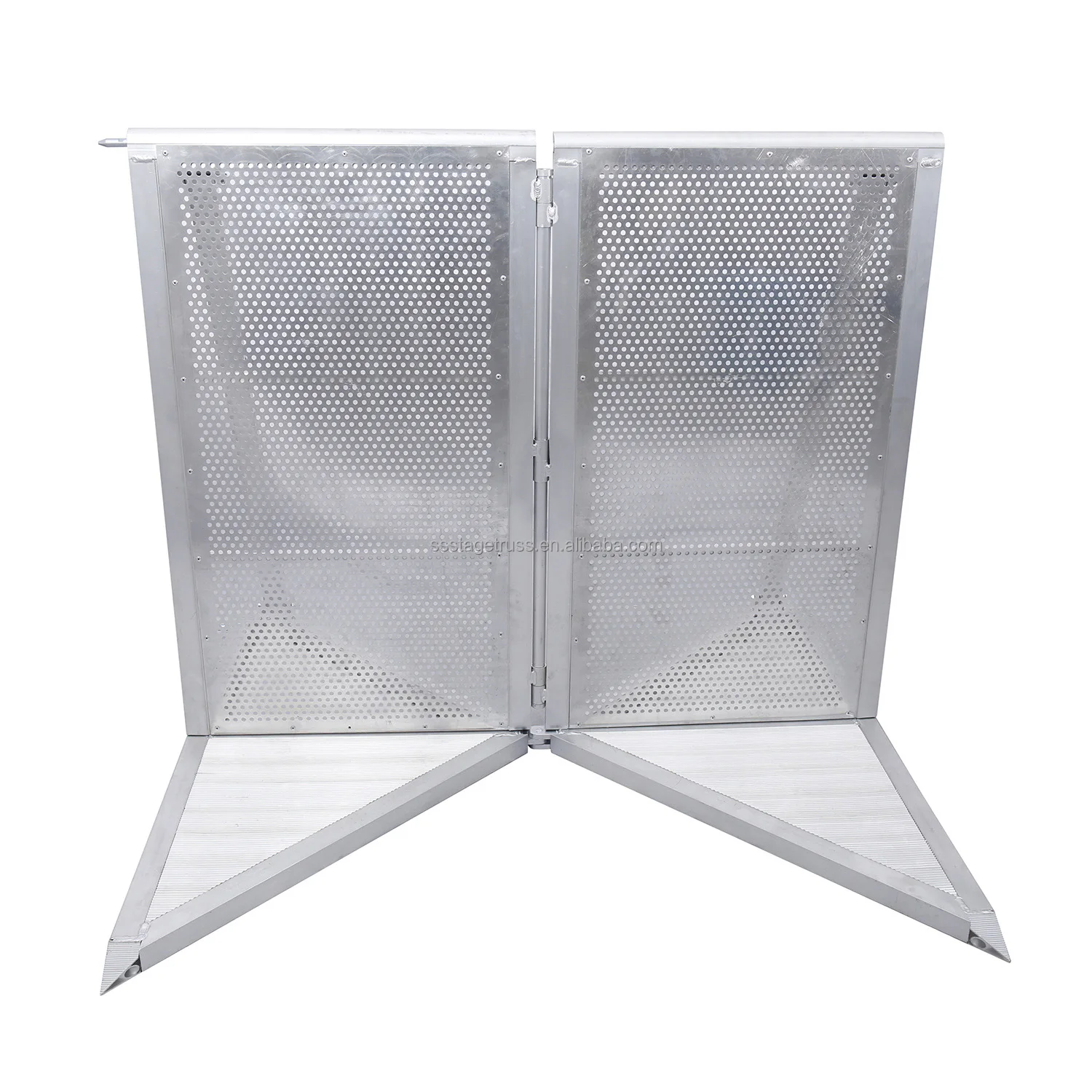 product aluminum alloy crowd control barrier for outdoor event concerts quick assembly anti crowding corner barrier 33kg-6