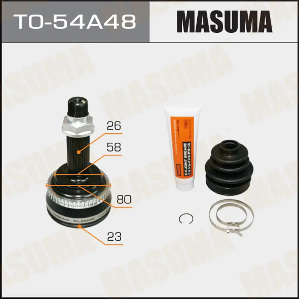 TO-54A48 MASUMA-Juntas de eje CV de velocidad constante