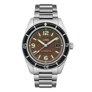 OEM/ODM Custom Brand 43MM 10ATM Diving Mens Automatic Luxury Watches Mechanical Watches with Scratch Resistant Sapphire Bezel
