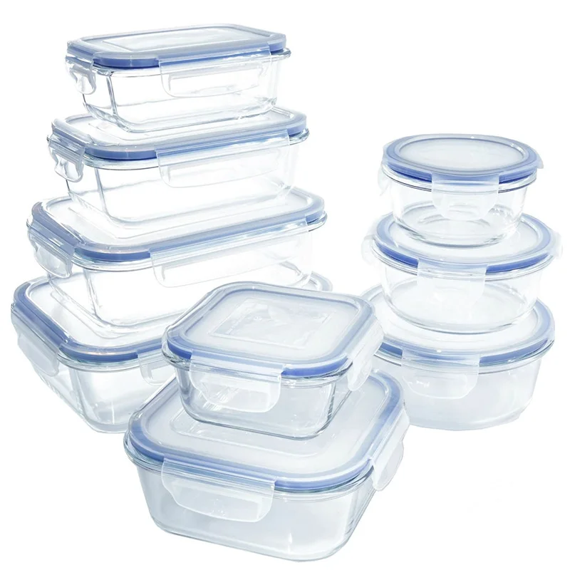 High Borosilicate Glass] Glass Lunch Box,glass Meal Prep