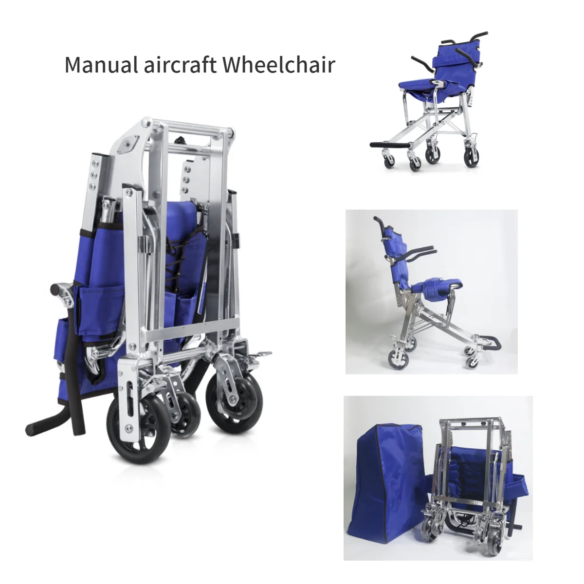 Airplane Aisle Wheelchair Manual With Packing Pouch Lightweight 6kg