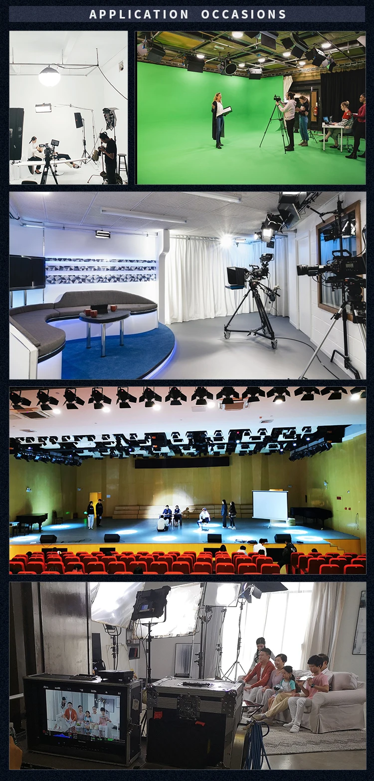 Tv Studio Lighting Equipment 320pcs White/warm White Led Tricolor Soft