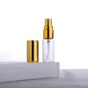 Botellas Transparentes con Tapas Doradas