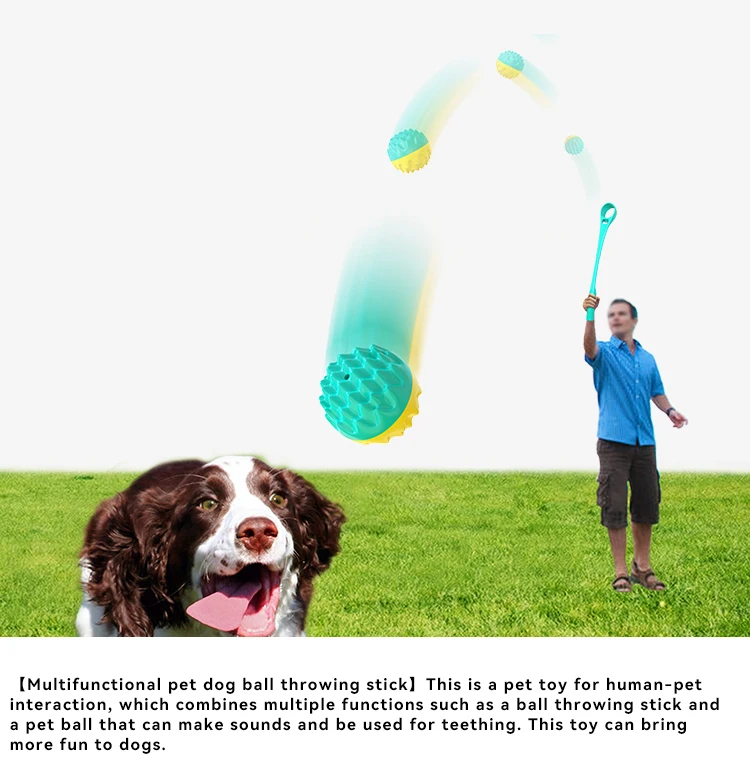 NEW Pet Supply Factory Wholesale Company's New  Bite Sound Dog Toy Outdoor Ball Thrower details