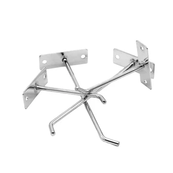 Iron Wire Single Hook Store Chrome Plated Decorative Wall Hooks