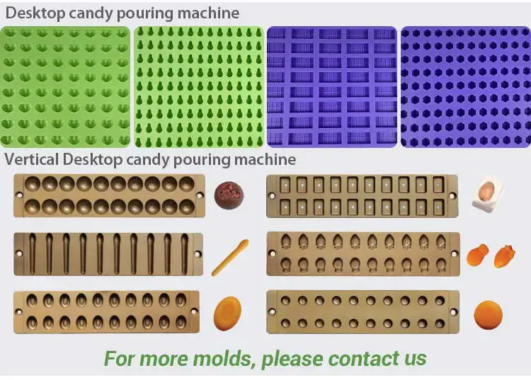 Manual Table Top Tabletop Pectin Candy Gummy Bear Make Depositer Depositor Demolder Deposited Soft Jelly Machine