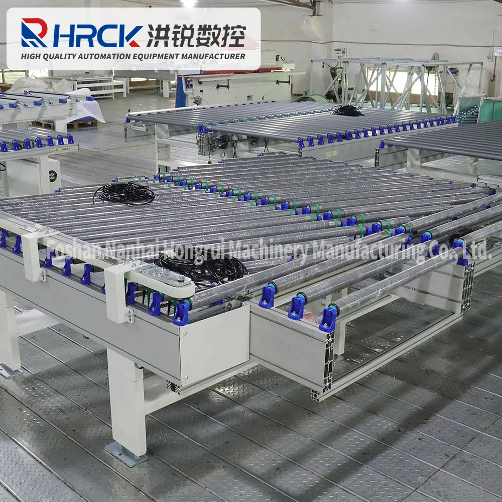 Hongrui Flexible Double Row Oblique Roller Automatic Conveyor Oblique Roller Conveyor for Feeding OEM