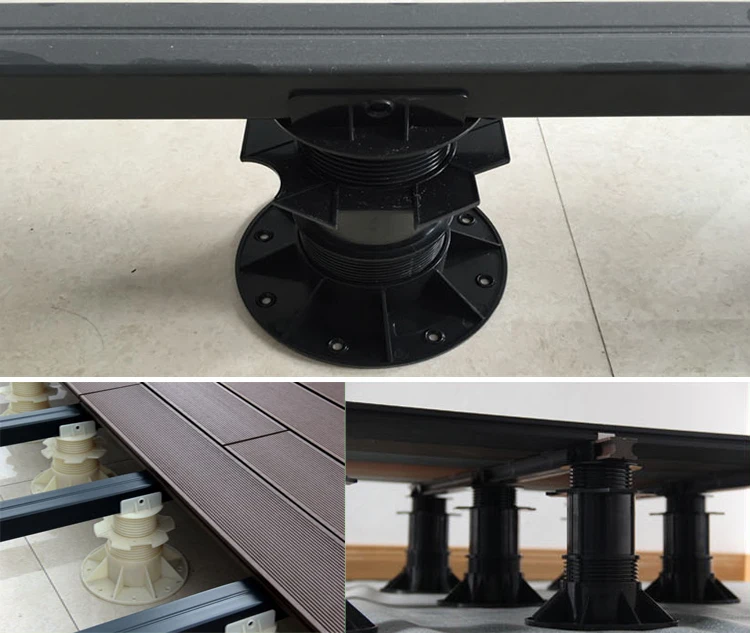 Durable self leveling Adjustable plastic pedestal
