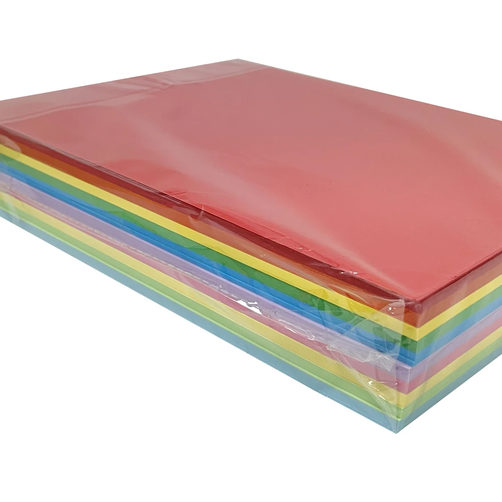 Китай Высококачественная цветная Бристольская бумага и картон для папки офиса использует темный цвет пастельный деревянная целлюлоза Крафтовая