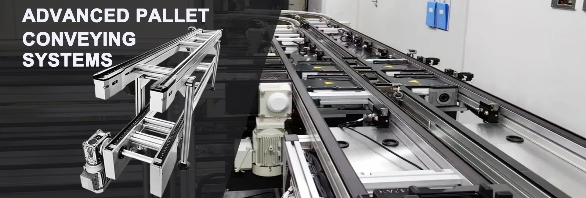 Double Speed Chain Conveyor Pallet Conveyor for Battery Assembly