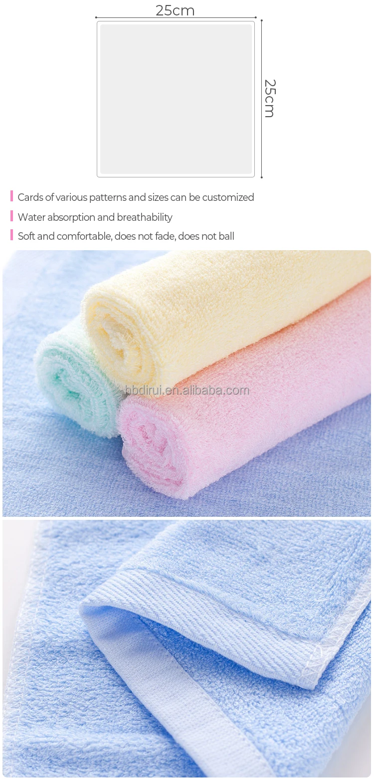 Wholesale Organic Soft Face Towels Eco Friendly Bamboo Organic Bamboo